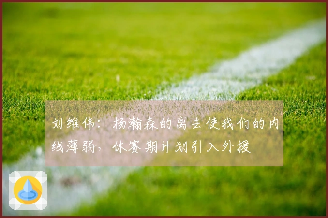 刘维伟：杨瀚森的离去使我们的内线薄弱，休赛期计划引入外援